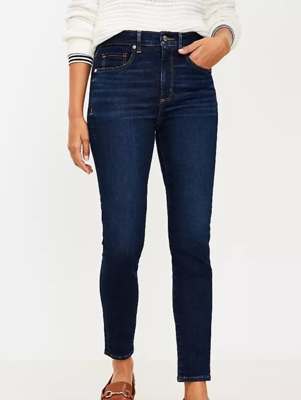 Loft Outlet Women Denim Blue Jeggings Size 2